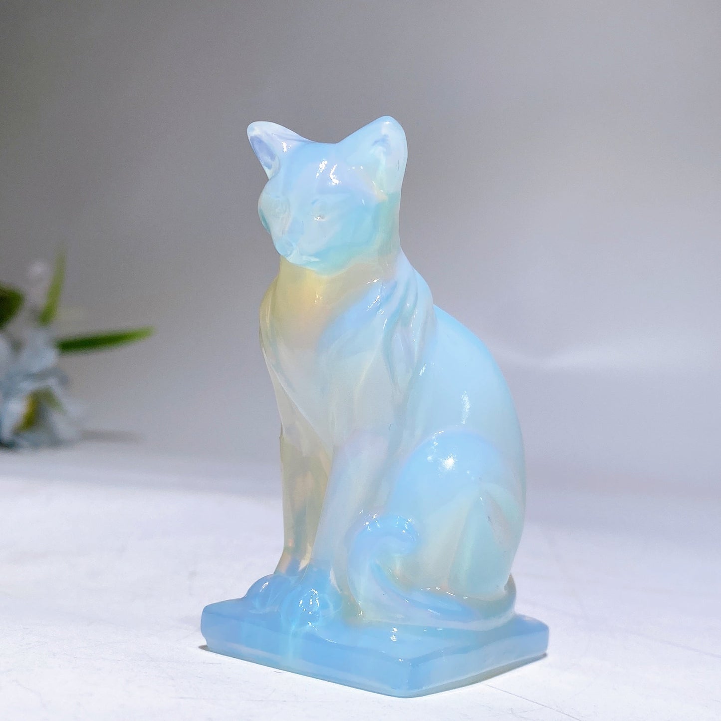 2.6" Crystal Cat Carving Crystal Healing Bulk Wholesale
