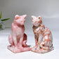 2.6" Crystal Cat Carving Crystal Healing Bulk Wholesale