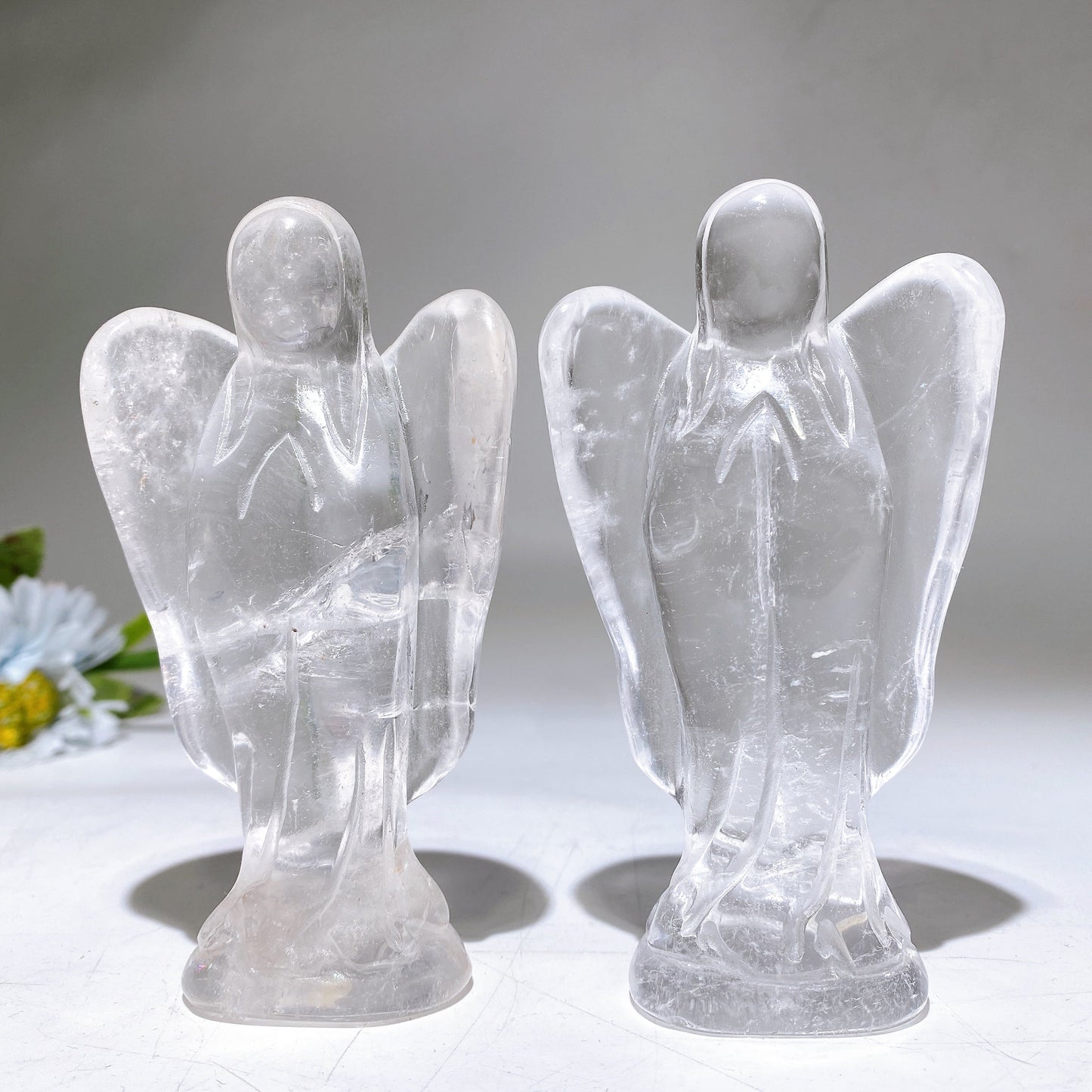 4.3“ Clear Quartz Angel Carving Crystal Healing Bulk Wholesale