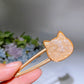 Crystal Chips Round Moon Star Heart Shape Hairpin Crystal Healing Bulk Wholesale