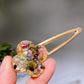 Crystal Chips Round Moon Star Heart Shape Hairpin Crystal Healing Bulk Wholesale