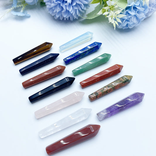 1.9" Mixed Crystal Hexagonal Point Bulk Wholesale