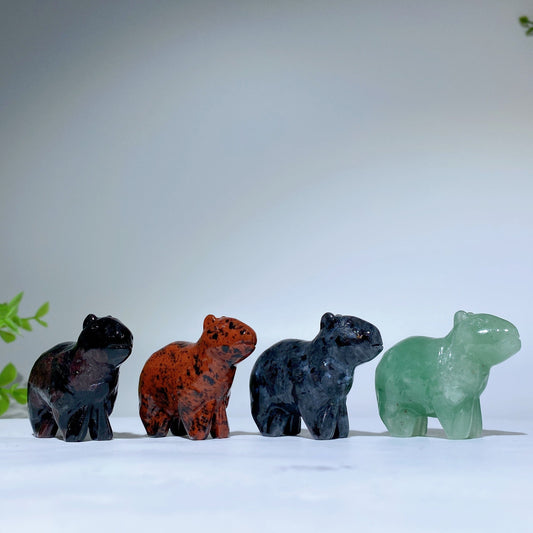 2.0" Crystal Capybara Carvings Crystal Healing Bulk Wholesale