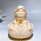 Ivory Nut Guanyin Lotus Flower Stand Carving Crystal Healing Bulk Wholesale