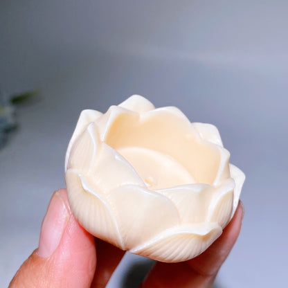 Ivory Nut Guanyin Lotus Flower Stand Carving Crystal Healing Bulk Wholesale