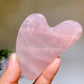 3.1" Rose Quartz Guasha Board Carving Crystal Healing Bulk Wholesale