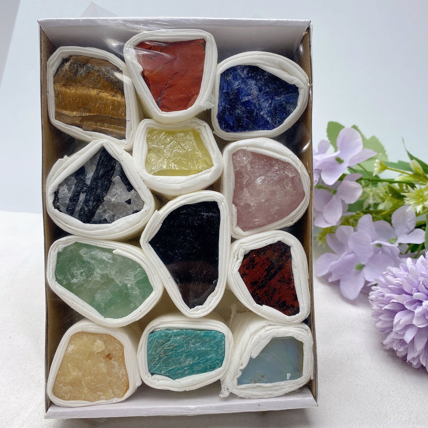 Mixed Crystal Raw Stone Collection Box Bulk Wholesale