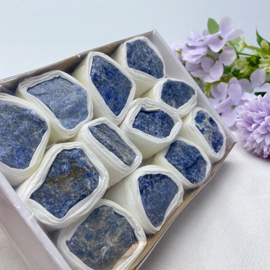 Sodalite Raw Stone Collection Box