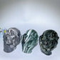 5.2" Jade Picasso Stone Ghost Hand Skull Carvings Crystal Healing Bulk Wholesale