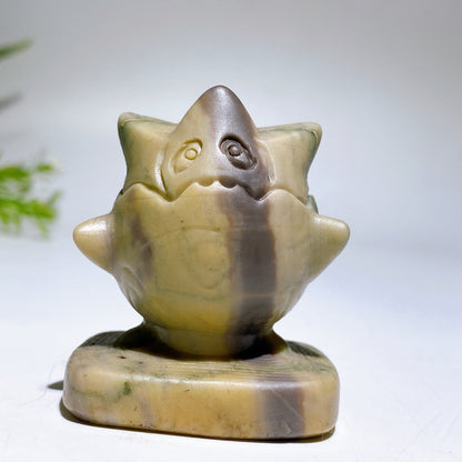 2.0" Crystal Togepi Pokemon Carving Crystal Healing Bulk Wholesale