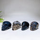 2.2"-2.4" UV Reactive Volcanic Agate Skull Carving Crystal Healing Bulk Wholesale