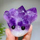 2.1"-2.7" Amethyst Clusters Groot Head Free Form Crystal Healing Bulk Wholesale