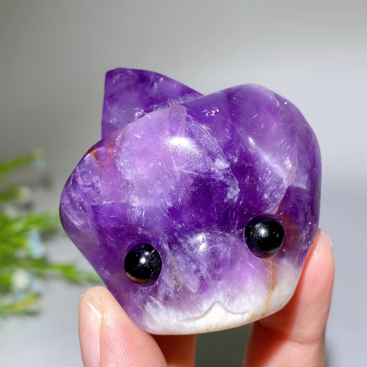 2.1"-2.7" Amethyst Clusters Groot Head Free Form Crystal Healing Bulk Wholesale