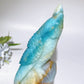 14cm Unique Sky Blue Parrot  Bird Carving Crystal Healing Bulk Wholesale