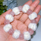 Crystal Bracelet with Fluffball Decor Crystal Healing Bulk Wholesale