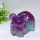 3.8" Fluorite Pig Carvings Crystal Healing Bulk Wholesale