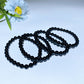 6mm Black Tourmaline 8mm Aura Hematite Crystal Bracelet Crystal Healing Bulk Wholesale