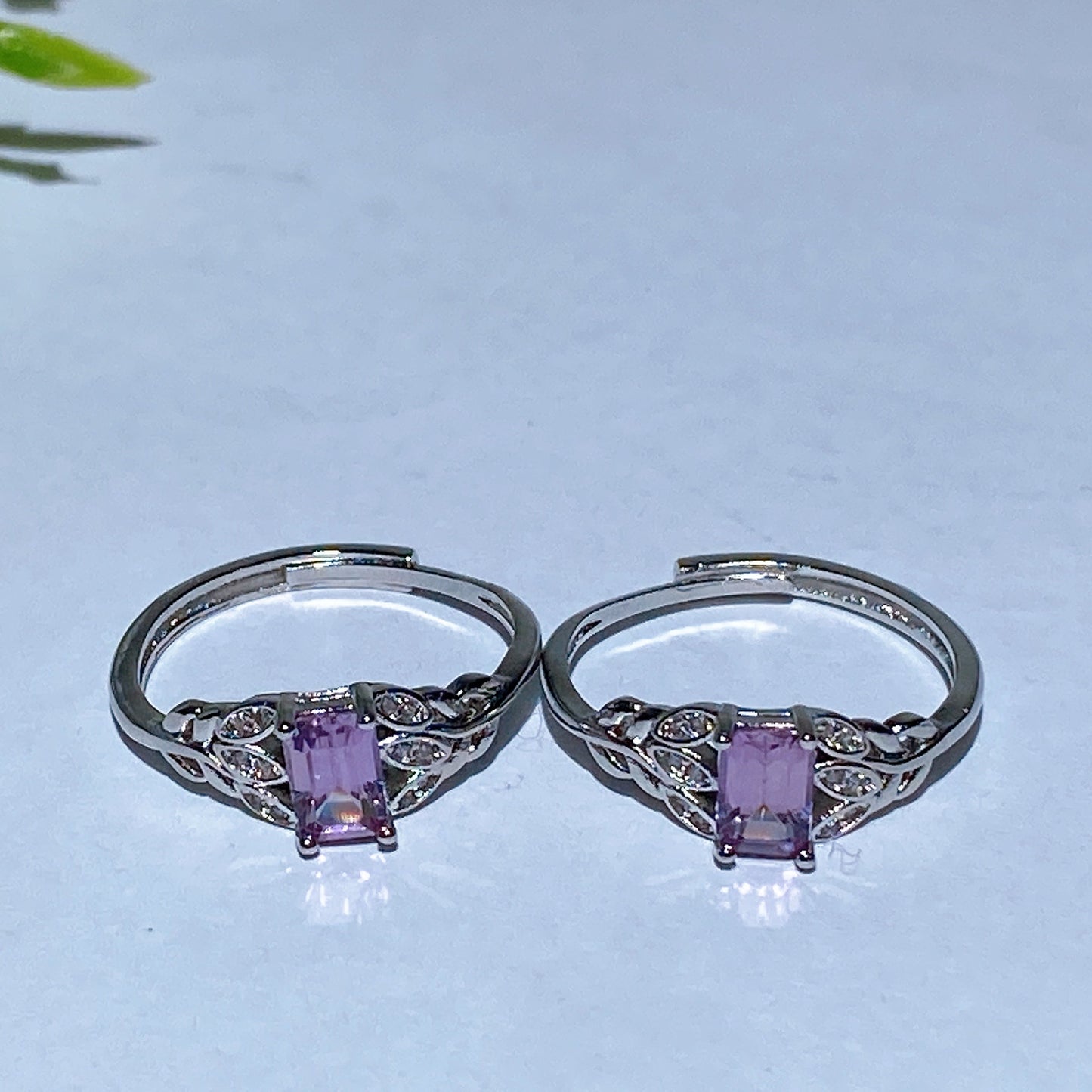 Cooper Silver Plated Crystal Ring Crystal Healing Bulk Wholesale