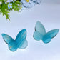 2.3" Blue Fluorite Sky Blue Butterfly Carving Crystal Healing Bulk Wholesale