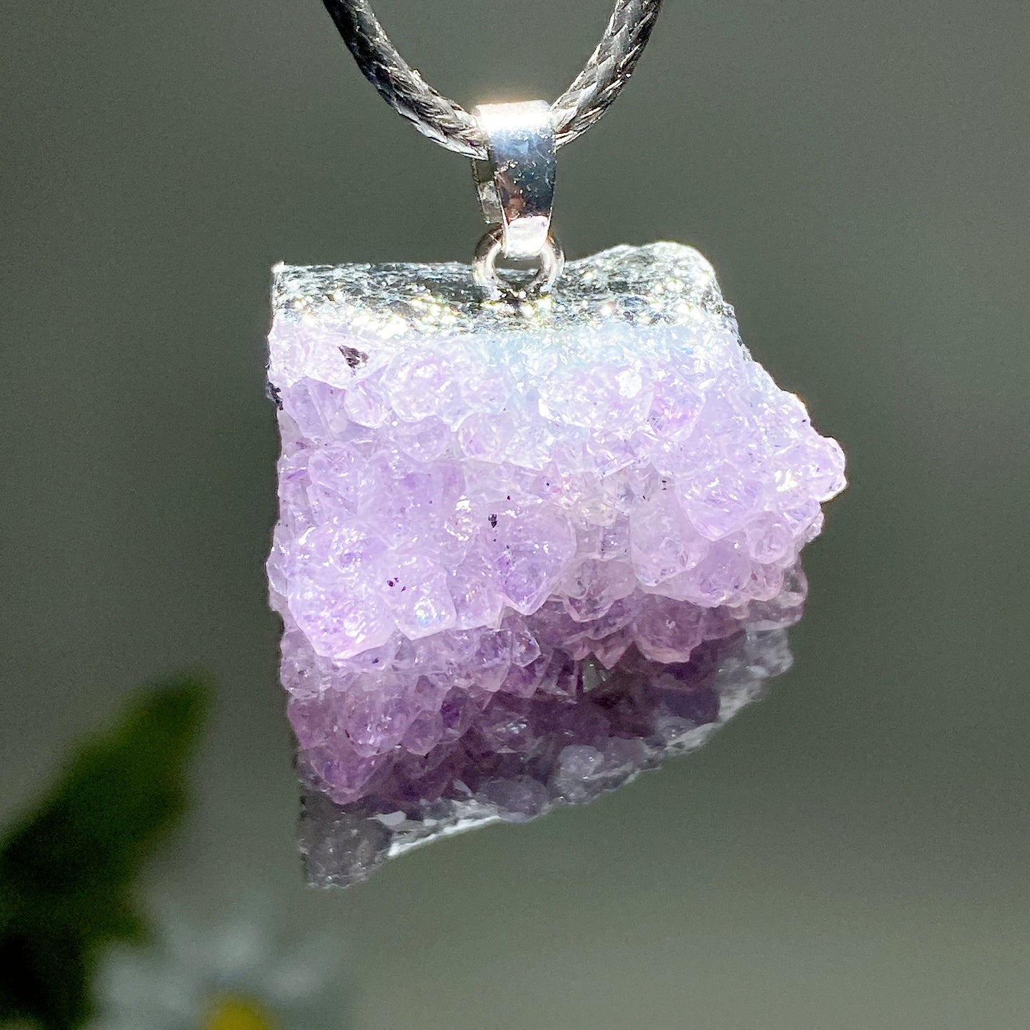 28-30mm Amethyst Cluster Pendant Crystal Healing Bulk Wholesale