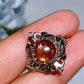 Cooper Silver Plated Golden Sunstone Ring Crystal Healing Bulk Wholesale