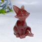 2.1"-2.3" Crystal Fox Carving Crystal Healing Bulk Wholesale