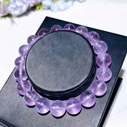 10-12mm Lavender Amethyst Bracelet Crystal Healing Bulk Wholesale