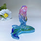 2.8"Angel Aura Crystal Mermaid Carvings Crystal Healing Bulk Wholesale