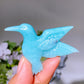 2.2" Sky Blue Hummingbird Carving Crystal Healing Bulk Wholesale