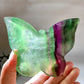 4.0" Fluorite Butterfly Bowl Carving Crystal Healing Bulk Wholesale