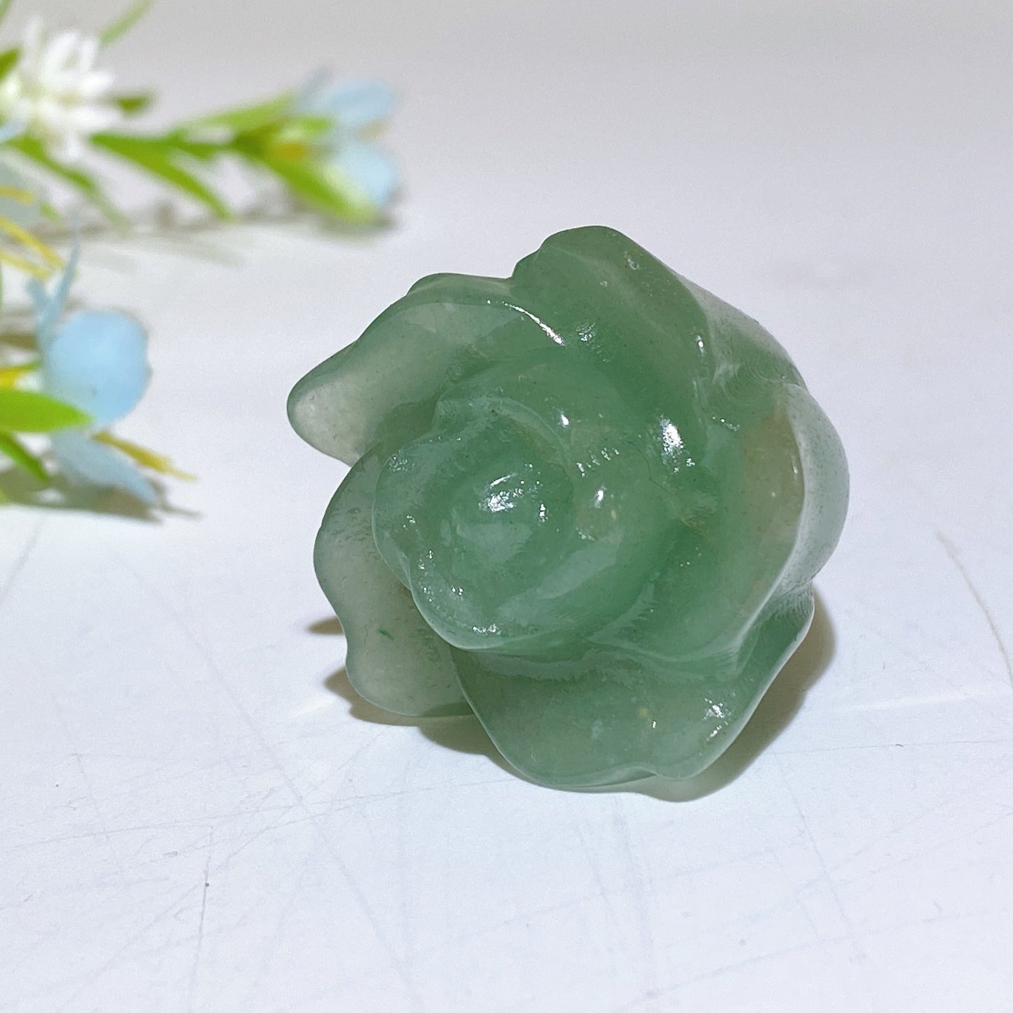 1.1" Crystal Flower Carvings Crystal Healing Bulk Wholesale
