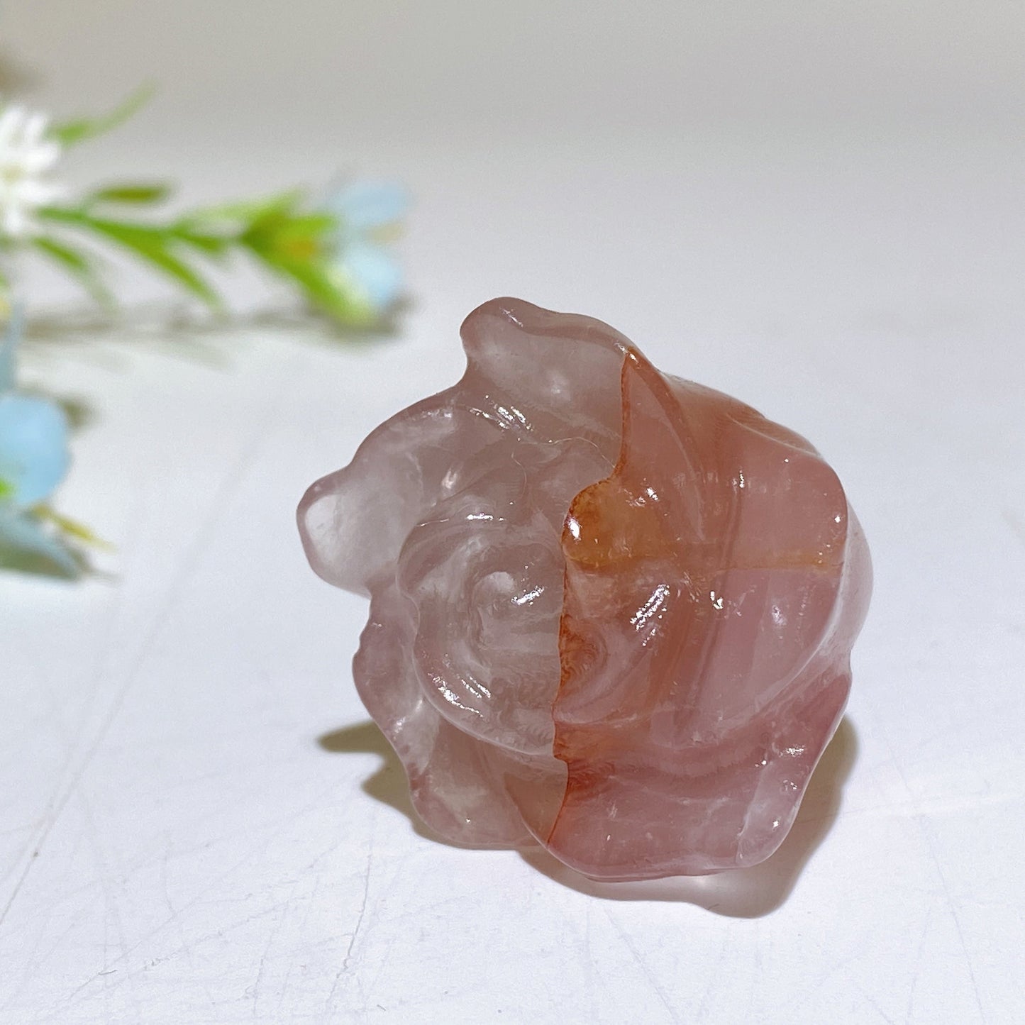 1.1" Crystal Flower Carvings Crystal Healing Bulk Wholesale