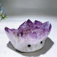 5.2" Large Unique Amethyst Cluster Goot Head Carving Crystal Healing Bulk Wholesale