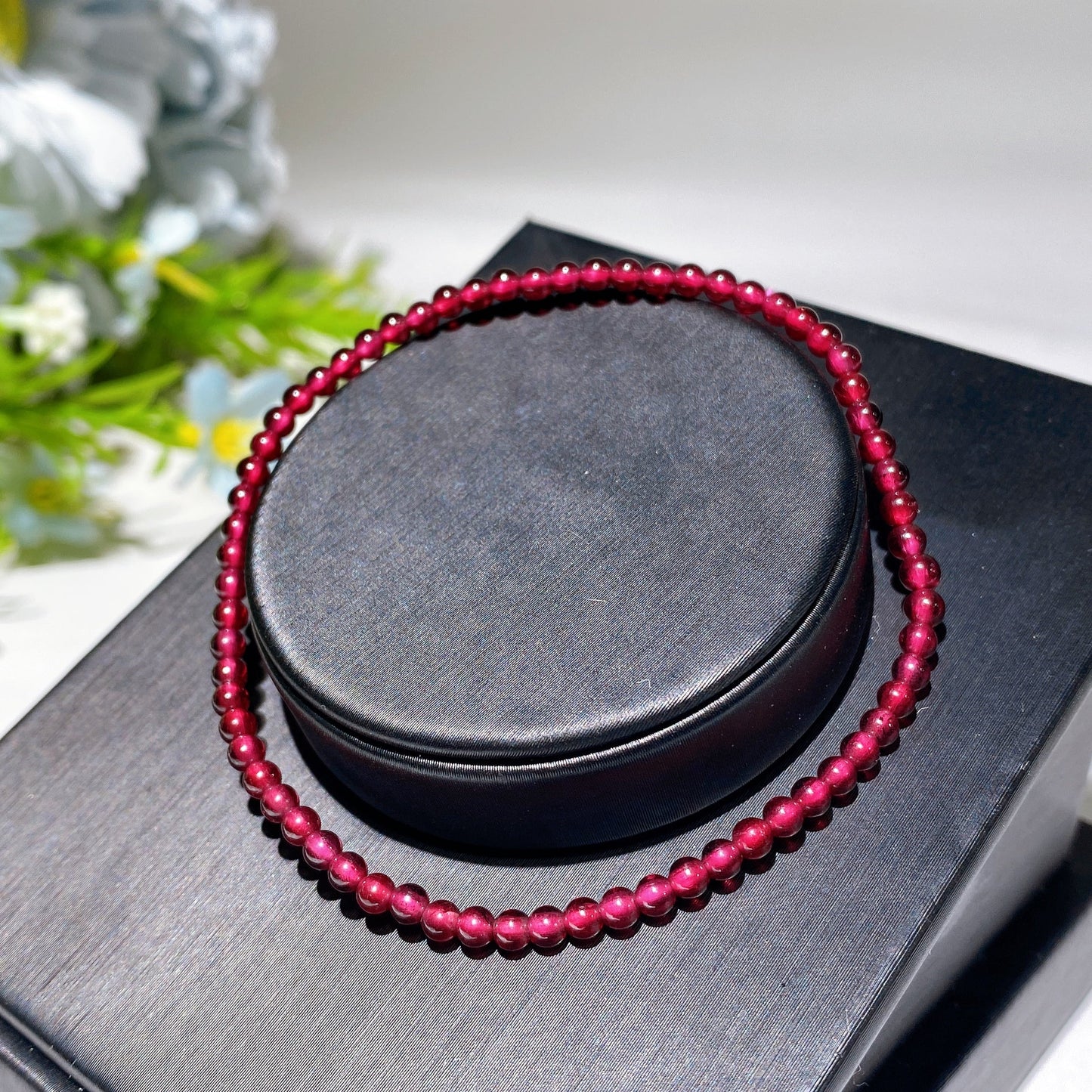 3mm Garnet Bracelet Crystal Healing Bulk Wholesale