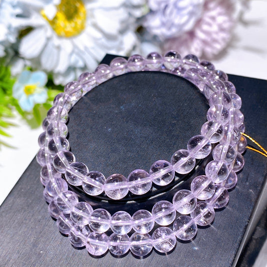 6.8mm Lavender Amethyst Beads Necklace Bulk Wholesale