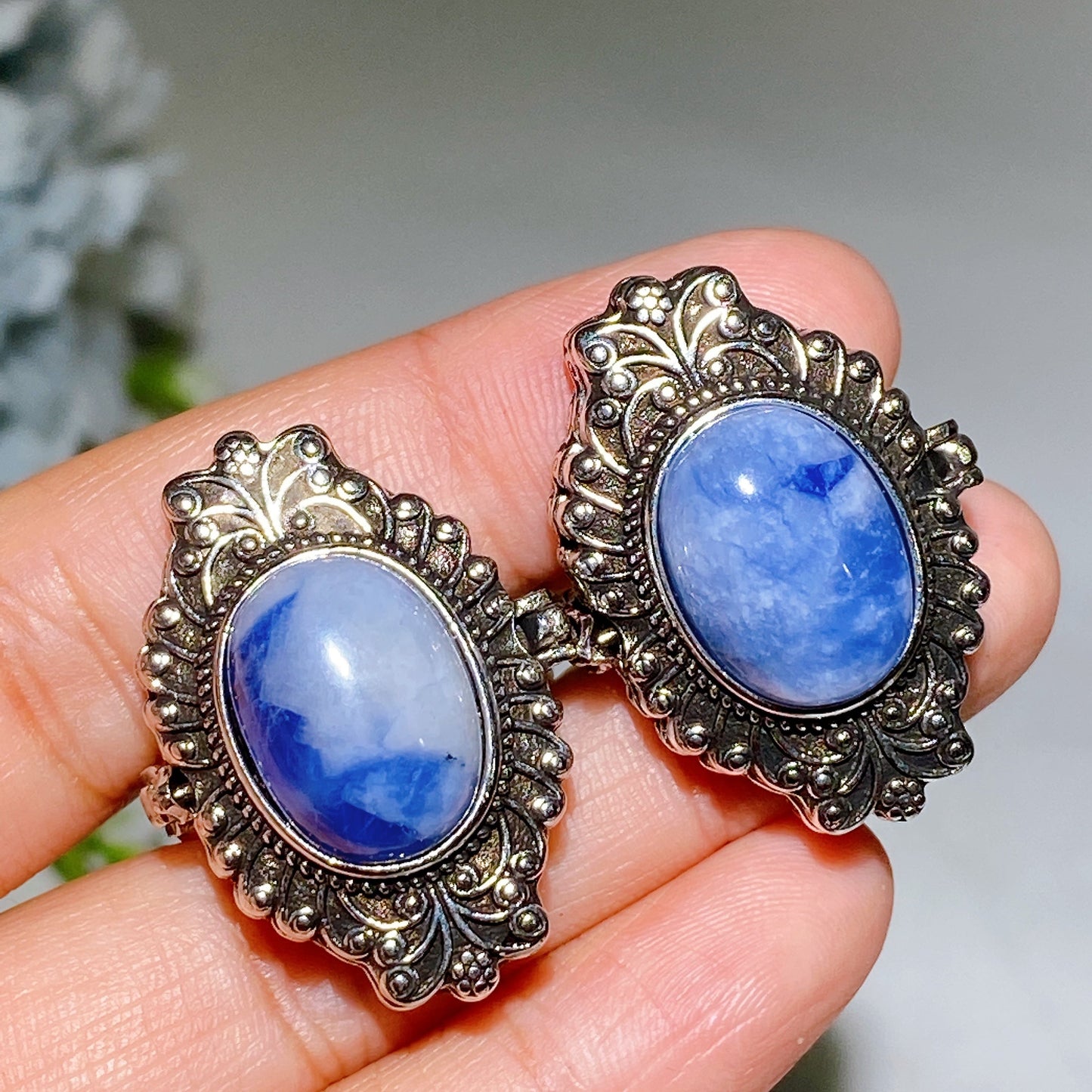 Cooper Silver Plated Crystal Poison Ring Crystal Healing Bulk Wholesale