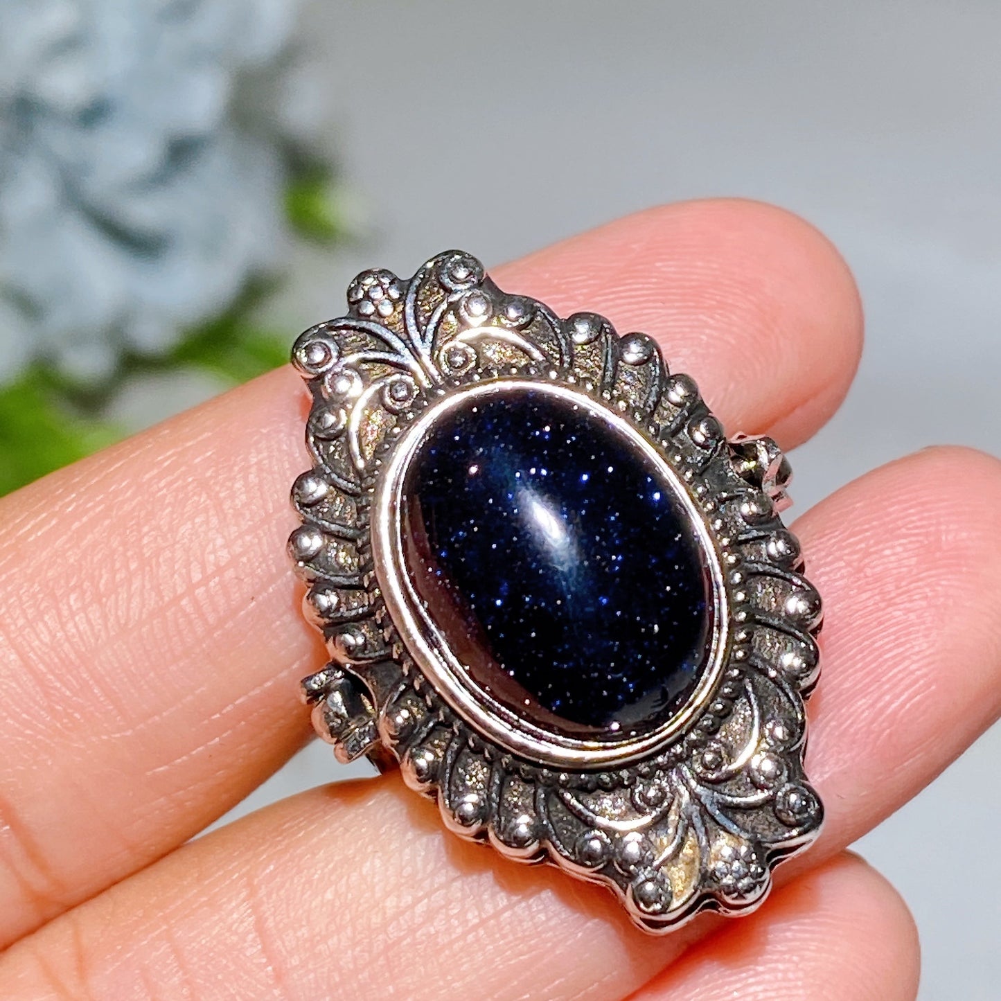 Cooper Silver Plated Crystal Poison Ring Crystal Healing Bulk Wholesale