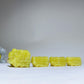 13cm Lemonite Jade Four-Pieces Train Carvings Crystal Healing Bulk Wholesale