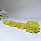 13cm Lemonite Jade Four-Pieces Train Carvings Crystal Healing Bulk Wholesale