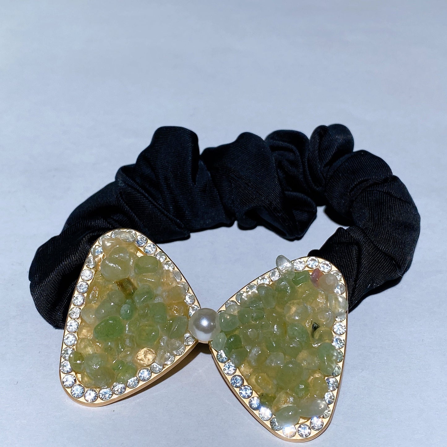 Crystal Chips Bowknot Scrunchies Crystal Healing Bulk Wholesale