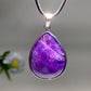 35mm Amethyst Water Drop Shape Pendant Crystal Healing Bulk Wholesale