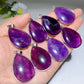 35mm Amethyst Water Drop Shape Pendant Crystal Healing Bulk Wholesale
