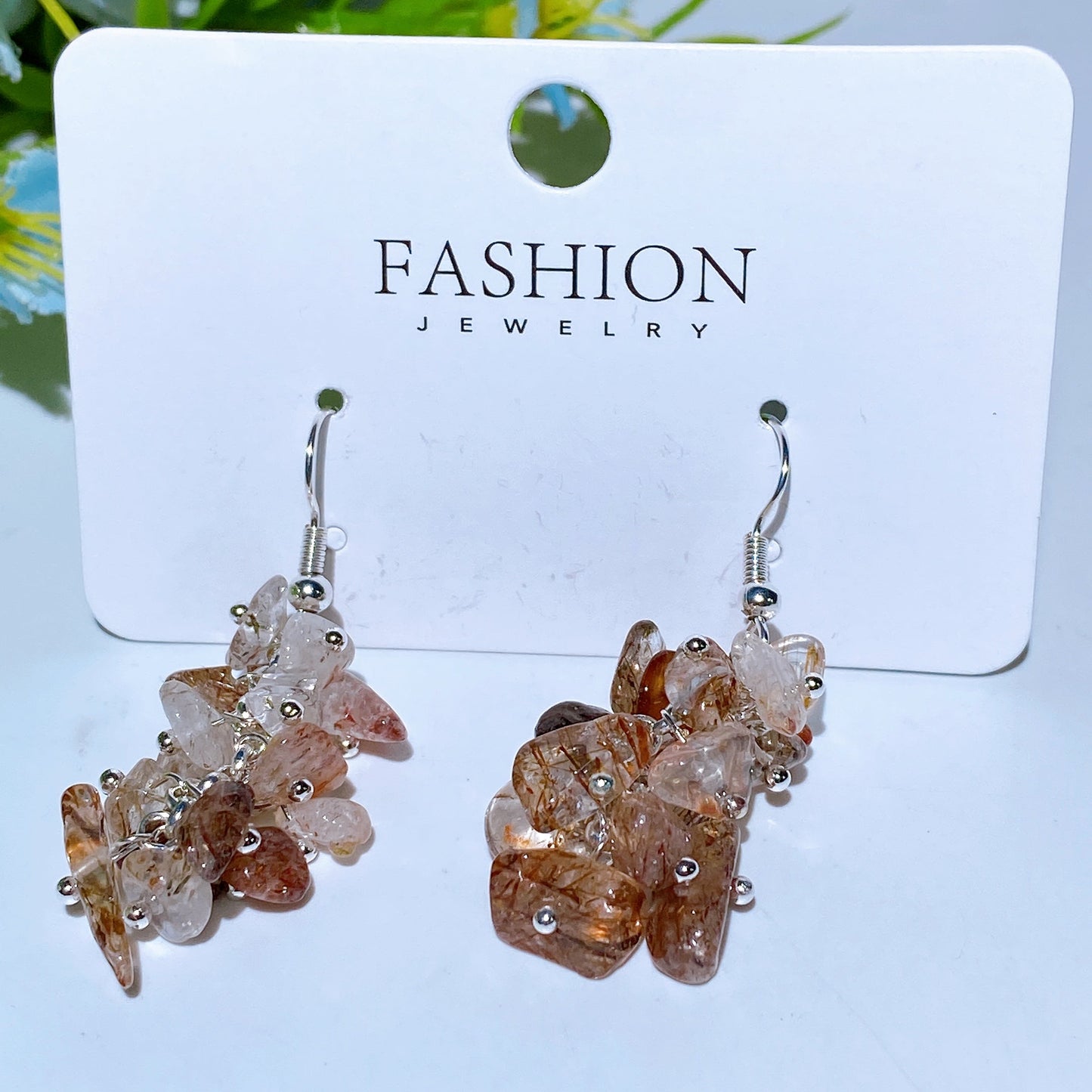 Crystal Chips Earring Crystal healing Bulk Wholesale