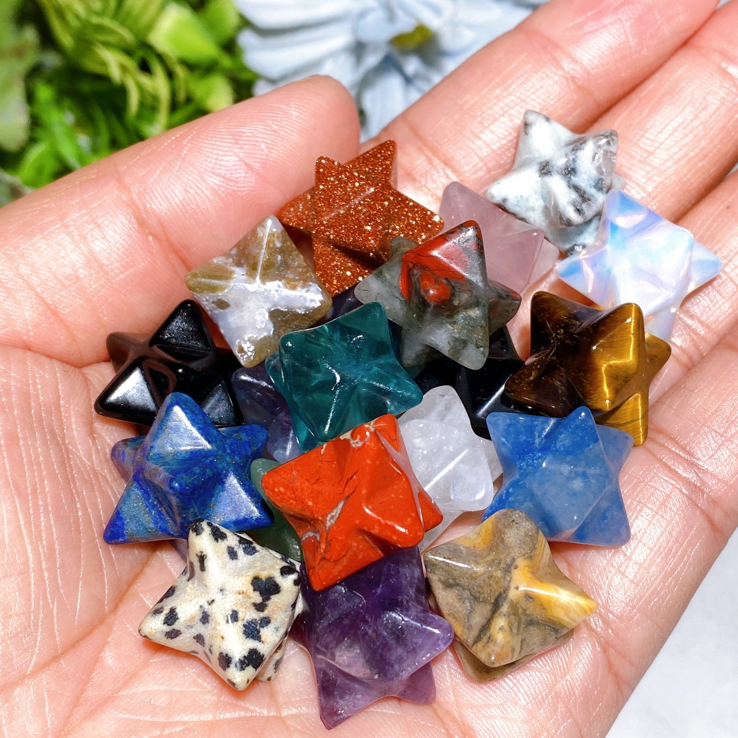 17mm Crystal Merkaba Carving Crystal Healing Bulk Wholesale