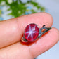 S925 Star Ruby Ring Crystal Healing Bulk Wholesale