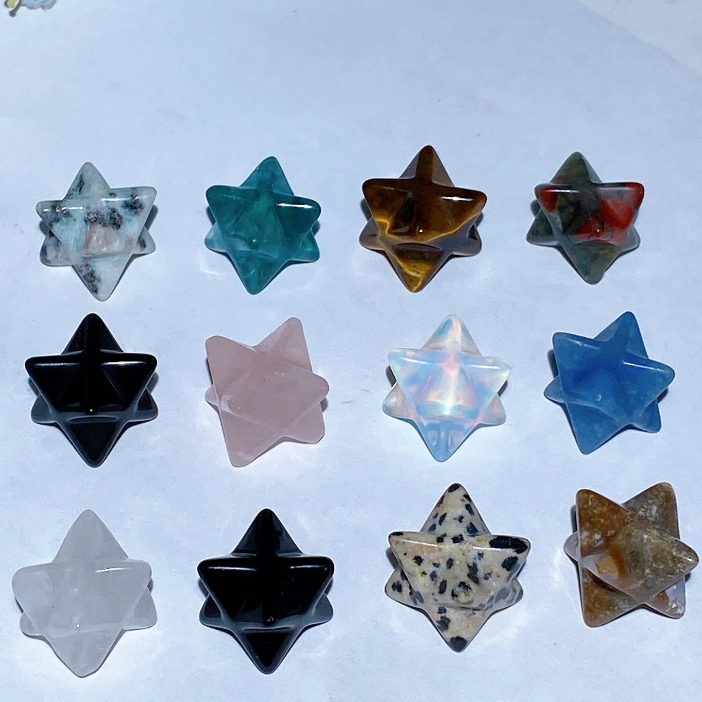 17mm Crystal Merkaba Carving Crystal Healing Bulk Wholesale