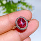 S925 Star Ruby Ring Crystal Healing Bulk Wholesale
