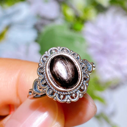 S925 Crystal Ring Crystal Healing Bulk Wholesale