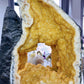 62cm Large Unique Full Clusters Citrine Geode with Three-sides Window Specimen Crystal Healing