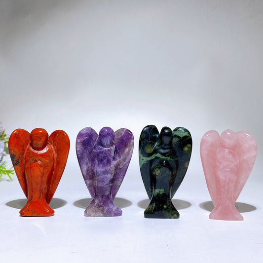 3.0"-3.7" Crystal Angel Carving Crystal Healing Bulk Wholesale